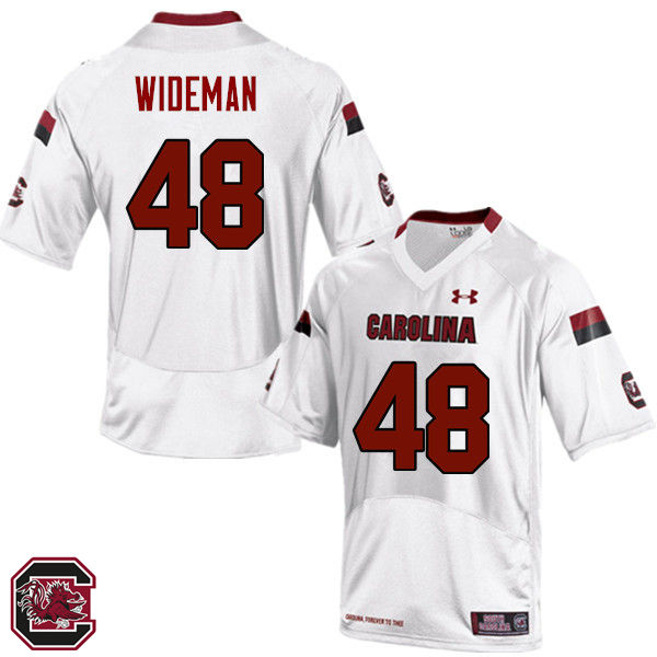 Men South Carolina Gamecocks #48 Dexter Wideman College Football Jerseys Sale-White